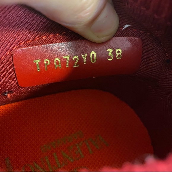 Valentino  Garavani | Mov Toe Moced Media Sneakers Russo Red Size 38 - Picture 8 of 11